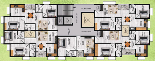 Floor Plan of Tanny Guham Homes in GN Mills, Coimbatore - Image 169540