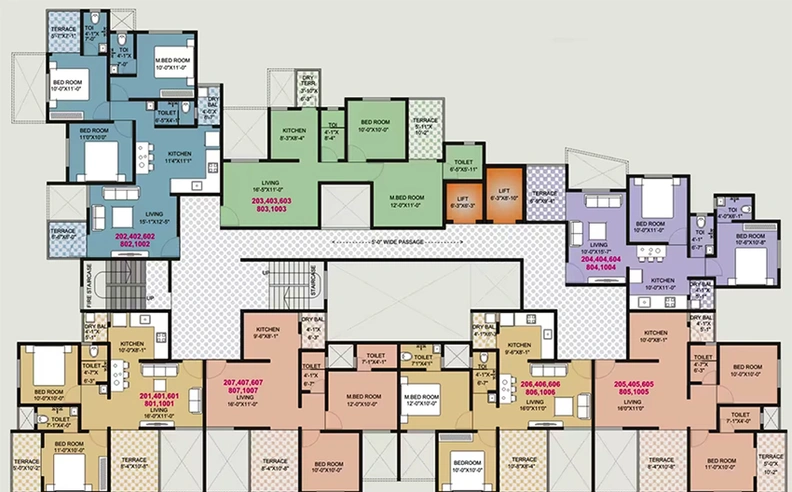 Floor Plan of Bhalachandra Avencia Plaza in Ravet, Pune - Image 169648