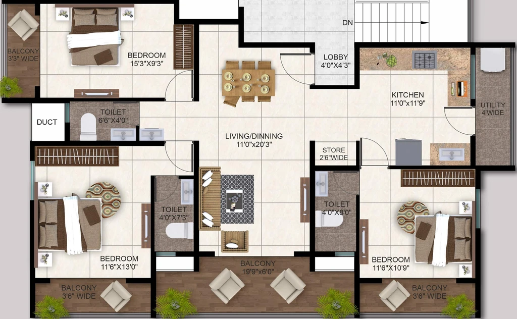 3 BHK Flat in Abhinav Pushpalata Apartment in Mahatma Nagar, Nashik - Image 816282