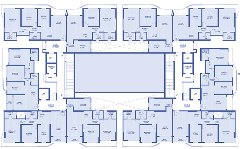 Floor Plan of Romell Ariana in Borivali West, Mumbai - Image 169795