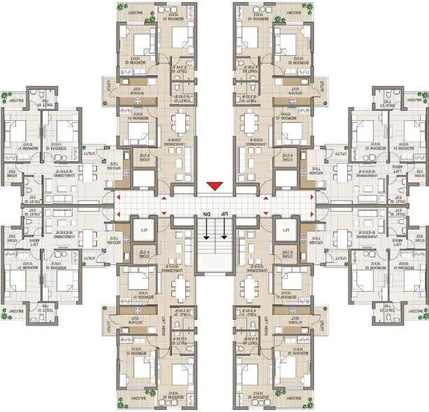 Floor Plan of Sushma Joynest MOH 1 in Mohali, Chandigarh - Image 169924