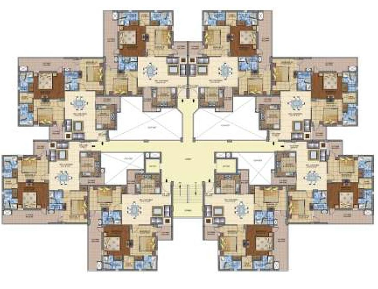 Floor Plan of Motia Oasis in Zirakpur, Chandigarh - Image 169956
