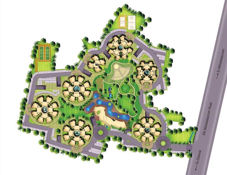 Master Plan of Jains Inseli Park in Padur, Chennai - Image 170088