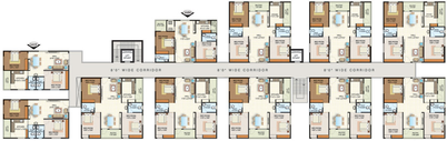 Floor Plan of Sardar Nest Serene in Gajuwaka, Visakhapatnam - Image 170181