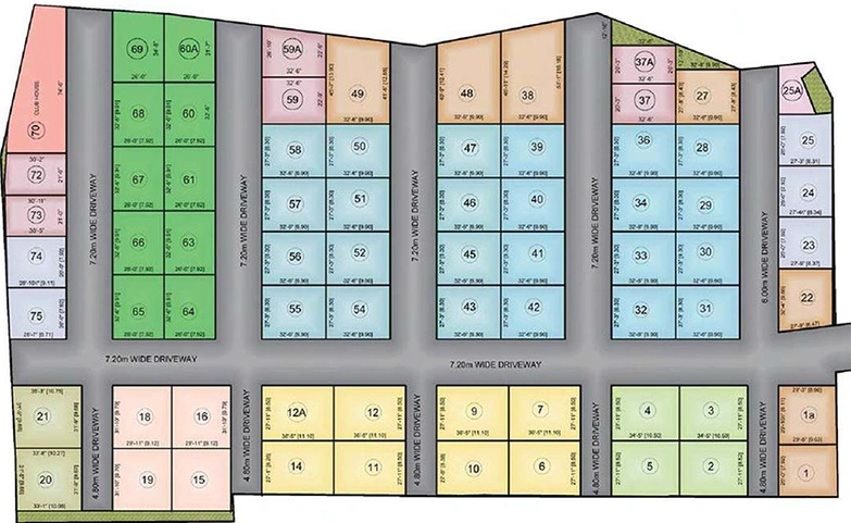 Master Plan of Poojaa Diamond Villas in Gerugambakkam, Chennai - Image 170191