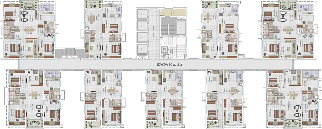 Floor Plan of My Home Avatar in Puppalaguda, Hyderabad - Image 114322