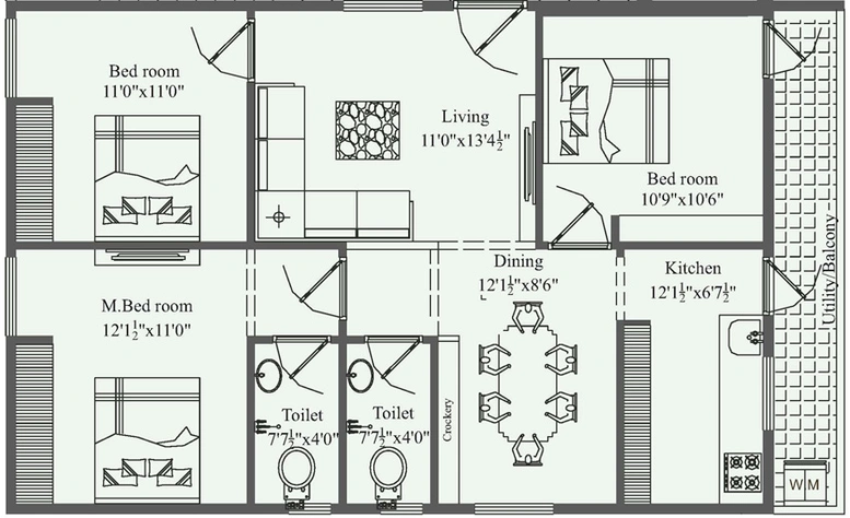 3 BHK Flat in Vaishno Vandana in Madhurawada, Visakhapatnam - Image 816467