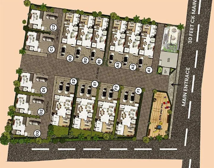 Master Plan of Kanthi Ravista in Injambakkam, Chennai - Image 170275