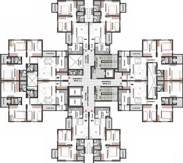 Floor Plan of Shriram Codename Mangalam in Mangadu, Chennai - Image 170352