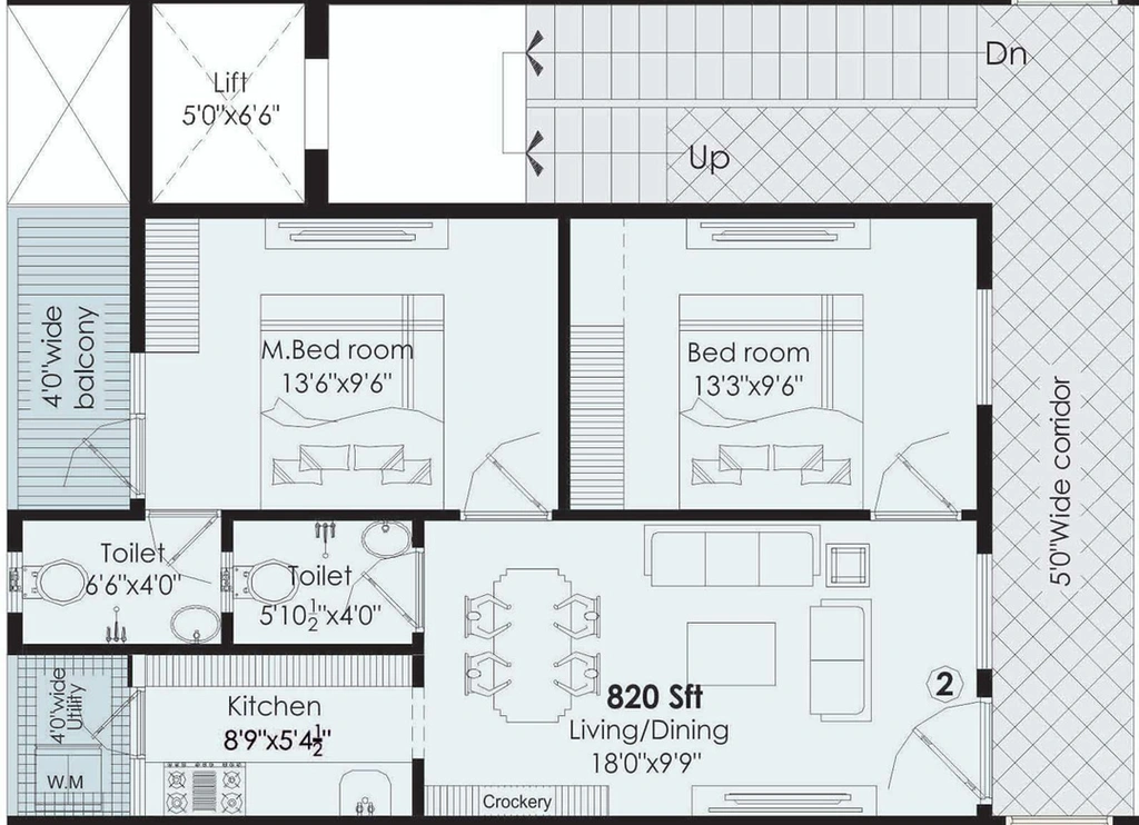 2 BHK Flat in Vaishno Vikas in Madhurawada, Visakhapatnam - Image 816512