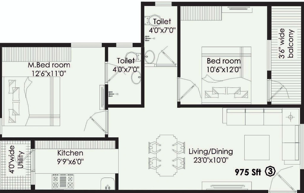 2 BHK Flat in Vaishno Vikas in Madhurawada, Visakhapatnam - Image 816513