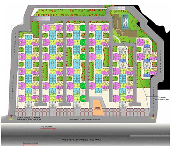 Master Plan of DB Ozone in Dahisar East, Mumbai - Image 114365