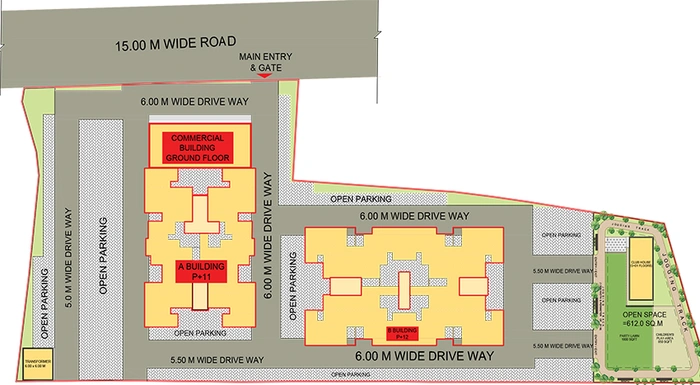 Master Plan of Arruj Aashirwad Homes in Ravet, Pune - Image 170601