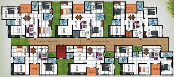 Floor Plan of Dhiya Sai Shyam in Koundampalayam, Coimbatore - Image 170676