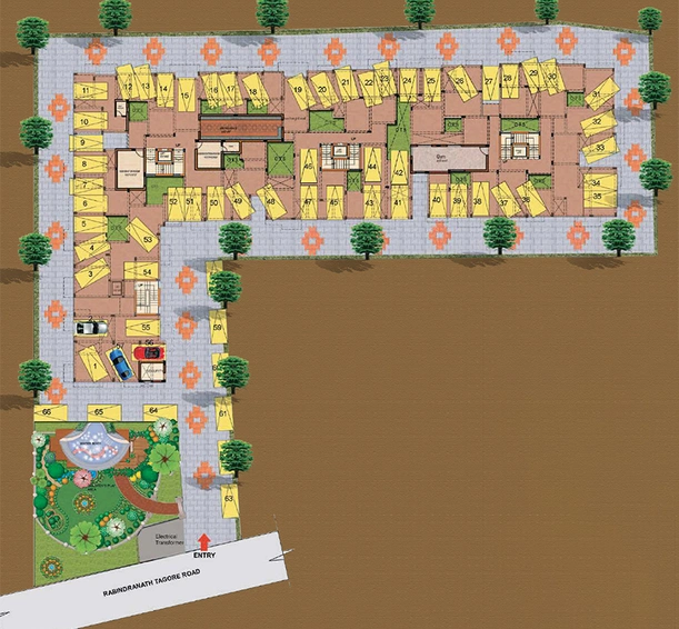 Master Plan of Ramani Green Park in Ganapathy, Coimbatore - Image 170681
