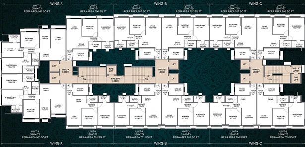 Floor Plan of Romell Asrava in Andheri West, Mumbai - Image 170738
