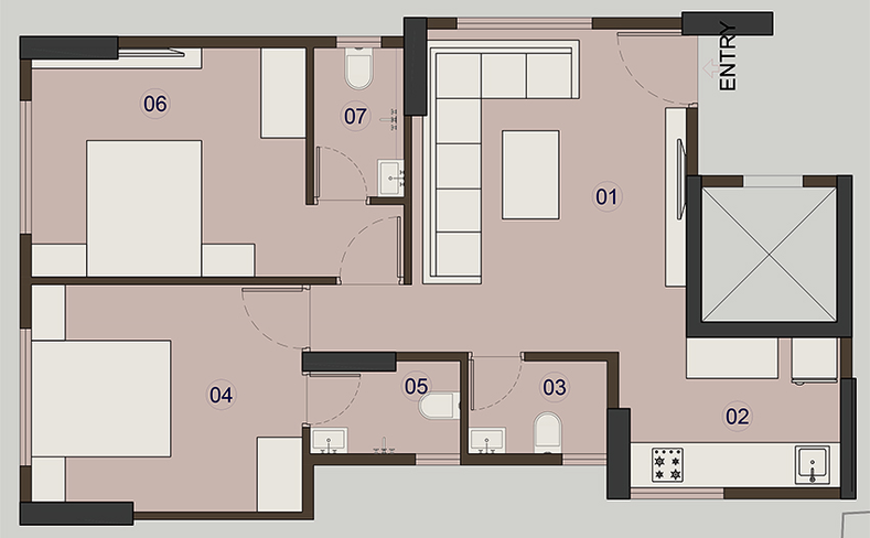 2 BHK Flat in Rudua Param in Mulund West, Mumbai - Image 816684