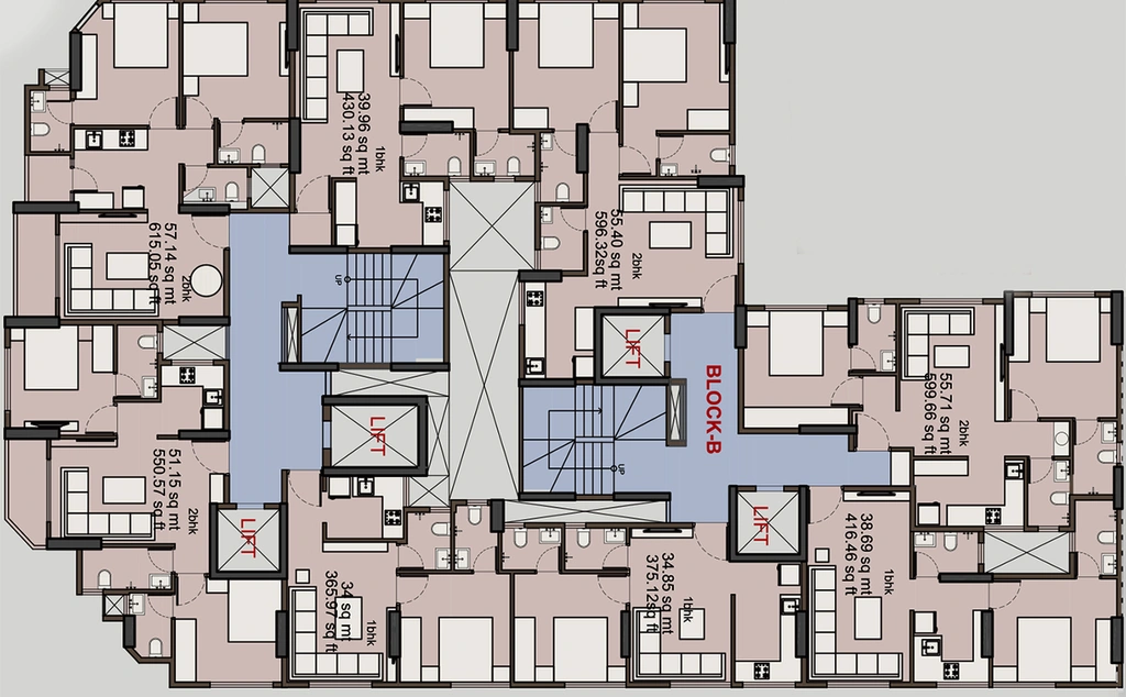 Floor Plan of Rudua Param in Mulund West, Mumbai - Image 170747