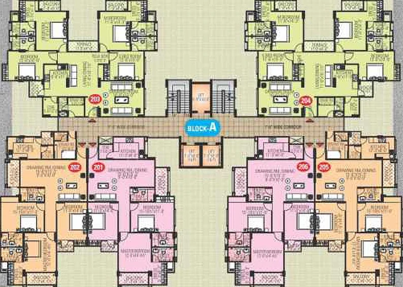 Floor Plan of Manglam Aroma in Patarkar Colony, Jaipur - Image 170900