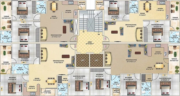 Floor Plan of Apeksha Rudraksh in Murlipura, Jaipur - Image 170935