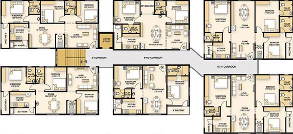 Floor Plan of Burugupalli Bhuvi in Yendada, Visakhapatnam - Image 171037