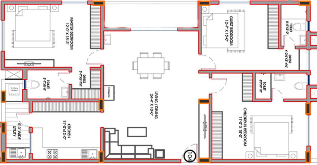 3 BHK Flat in Fame Enclave in Rushikonda, Visakhapatnam - Image 816799