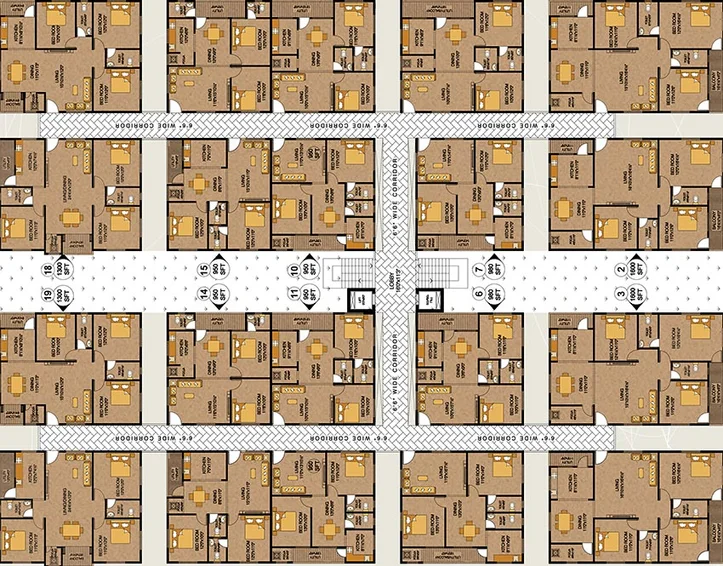 Floor Plan of Padmaja Pride in Madhurawada, Visakhapatnam - Image 171111