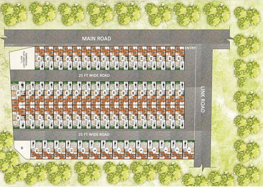 Master Plan of Grah Villas in Gomti Nagar Extension, Lucknow - Image 171149