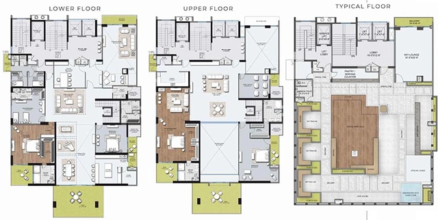 7 BHK Penthouse in BE Prestigia in Gomti Nagar Extension, Lucknow - Image 816905