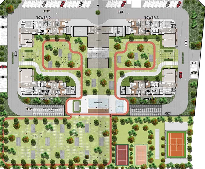 Master Plan of Shalimar One World 21 in Gomti Nagar Extension, Lucknow - Image 171414