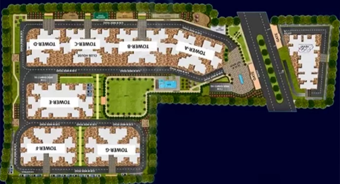 Master Plan of SSB Pratham in Amar Shaheed Path, Lucknow - Image 171473