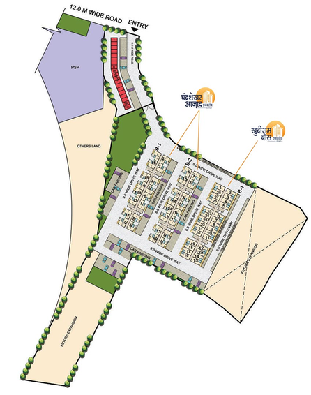 Master Plan of Omaxe City - Chandra Shekhar Azad And Khudiram Bose Enclave in Kalli Pashchim, Lucknow - Image 171491