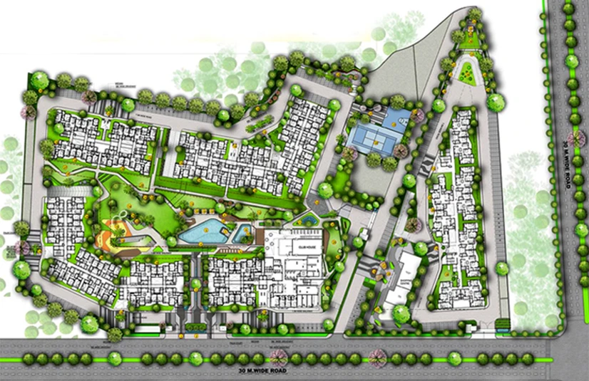 Master Plan of Jashn Elevate Club Towers in Sushant Golf City, Lucknow - Image 171546
