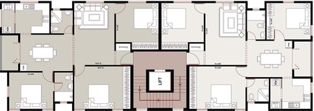 Floor Plan of Ramaniyam Anand in Adyar, Chennai - Image 171641