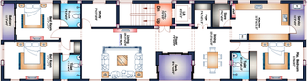 Floor Plan of Pushkar Mookiah Manor in Anna Nagar, Chennai - Image 172339