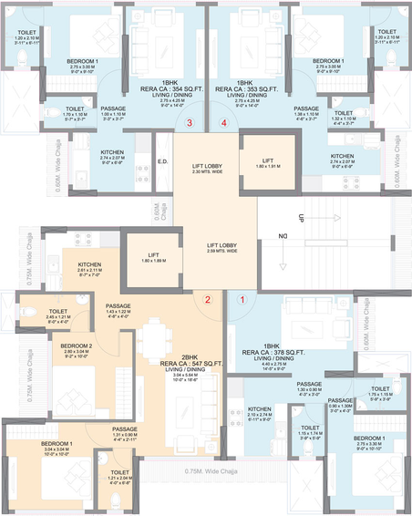 Floor Plan of Shraddha Privilege in Vikhroli East, Mumbai - Image 31039