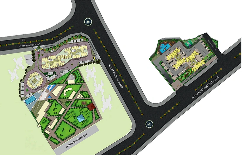 Master Plan of Terraform Elite Solitaire in Kolshet Road, Thane - Image 172433