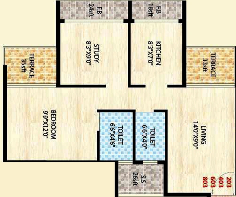 2 BHK Flat in Unimont RSM Athena in Ulwe, Navi Mumbai - Image 817354