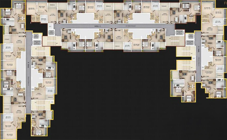 Floor Plan of Unimont Imperia in Khopoli, Navi Mumbai - Image 172629
