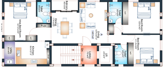 3 BHK Flat in Pushkar Shanti Nivas in Anna Nagar, Chennai - Image 817477