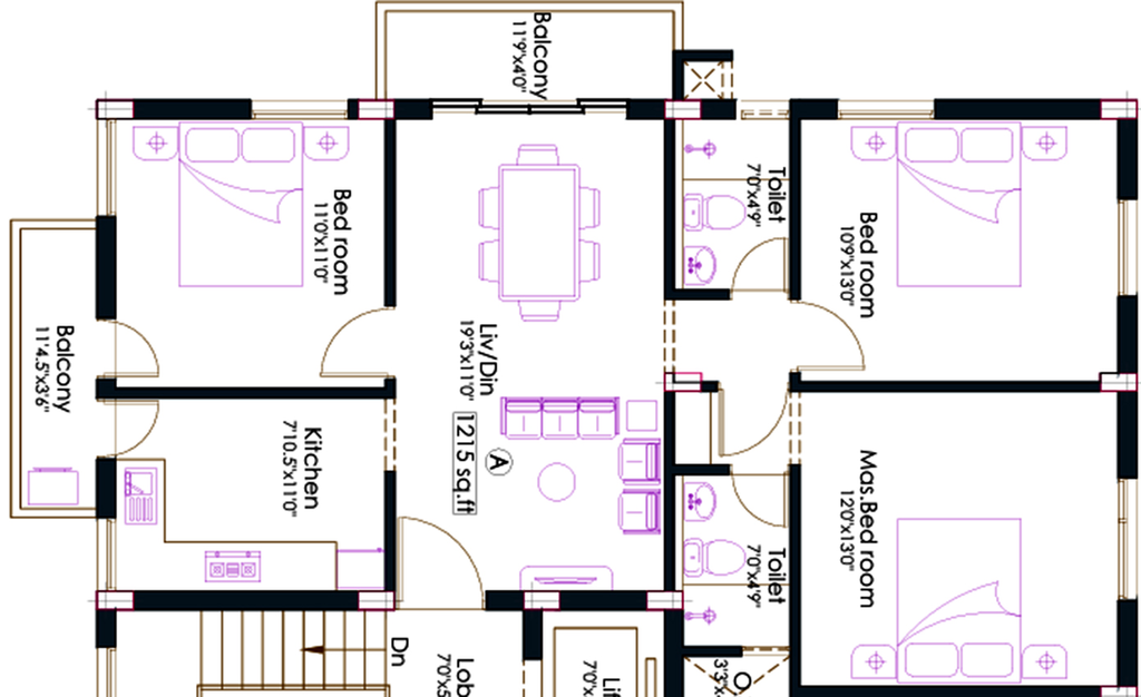 3 BHK Flat in Pushkar Subiksha Residence in Anna Nagar, Chennai - Image 817483