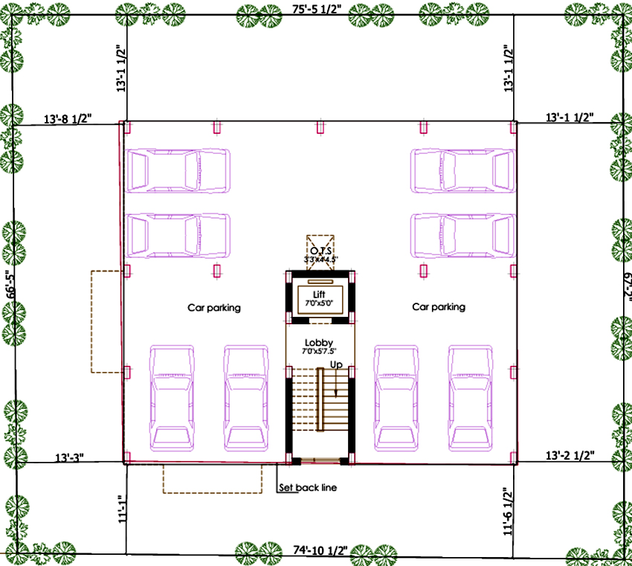 Master Plan of Pushkar Subiksha Residence in Anna Nagar, Chennai - Image 172899