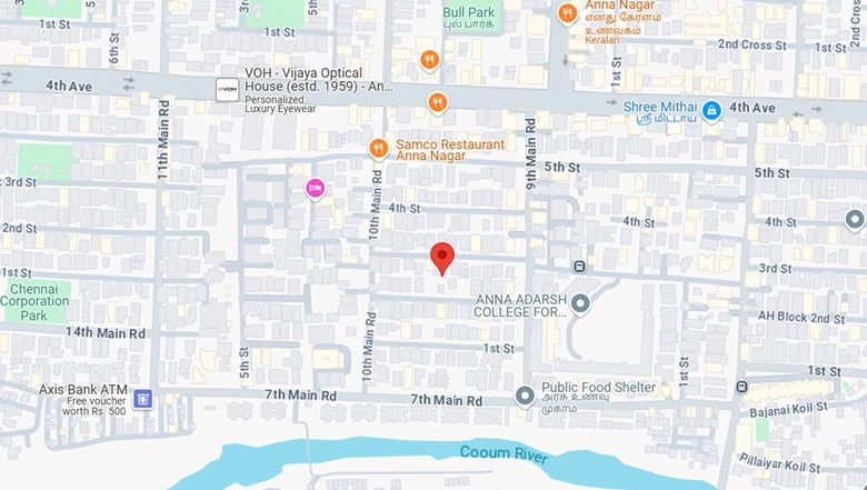 Location of Pushkar DS Aishwaryam in Anna Nagar, Chennai - Image 172936