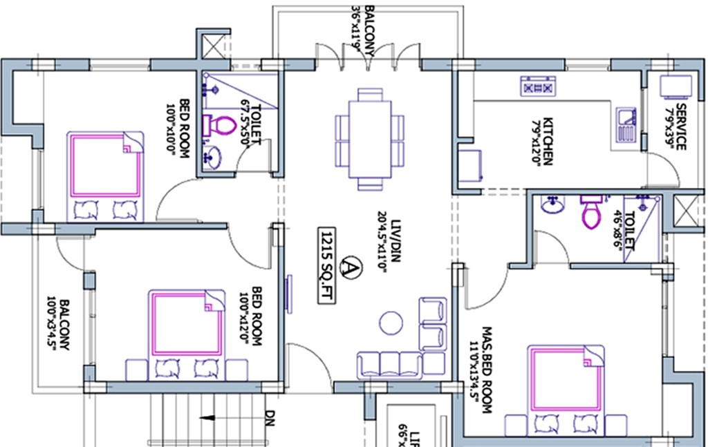 3 BHK Flat in Pushkar Goodwill in Anna Nagar, Chennai - Image 817505