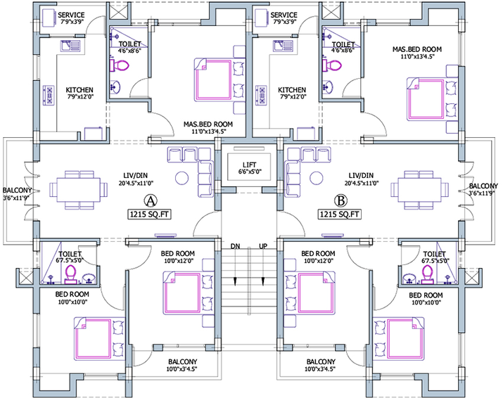 Floor Plan of Pushkar Goodwill in Anna Nagar, Chennai - Image 172961