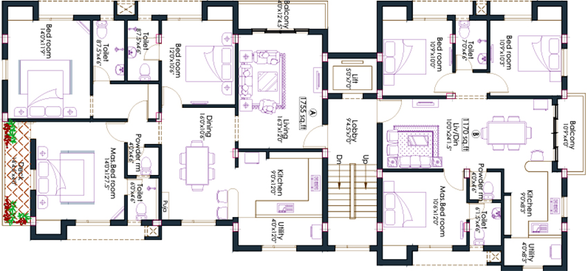 Floor Plan of Pushkar Jose Angels in Anna Nagar, Chennai - Image 172967