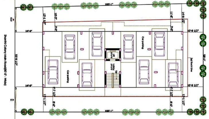 Master Plan of Pushkar Nalanda Enclave in Anna Nagar, Chennai - Image 173030