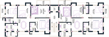 Floor Plan of Pushkar Saralogaveni in T Nagar, Chennai - Image 173089