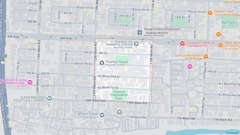 Location of Pushkar Shrinika in Anna Nagar, Chennai - Image 173109
