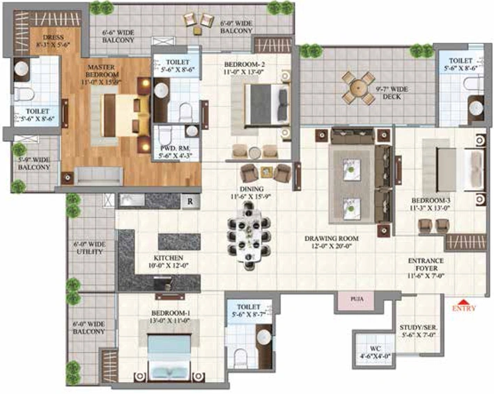 4 BHK Flat in Metro Suites Bellavie in Vasundhara, Ghaziabad - Image 817596